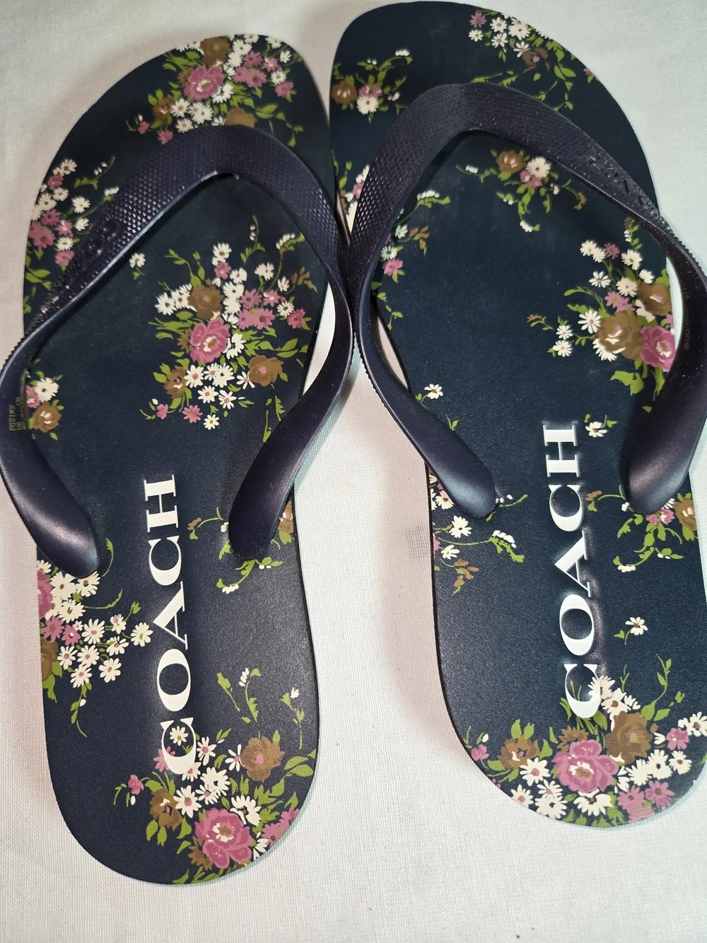 Coach floral sandals